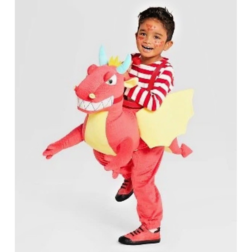 Hyde and Eek Toddler Red Dragon Ride On Halloween Plush Costume Target unisex